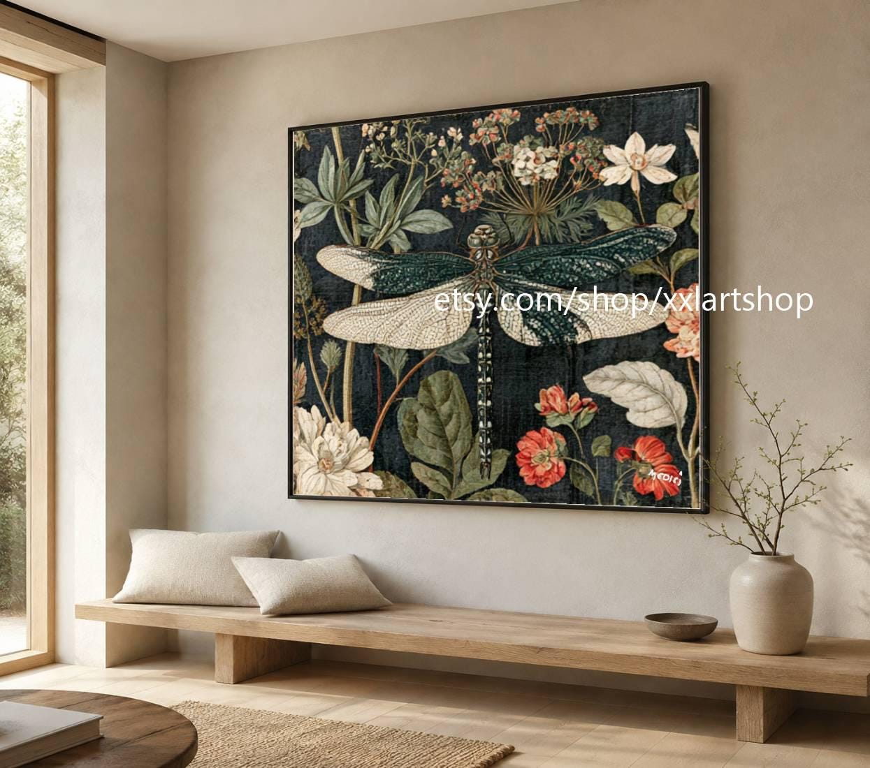 XXLART Landschaftswandbild von Vera Medici, Acryl, handbemalt, auf Keilrahmen, gerollt oder gerahmt, di09 – Bild 8