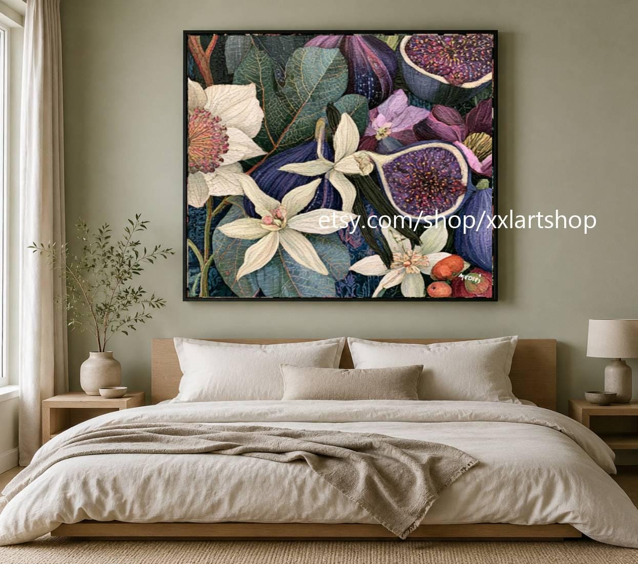 XXLART Landschaftswandbild von Vera Medici, Acryl, handbemalt, auf Keilrahmen, gerollt oder gerahmt, di28 – Bild 6