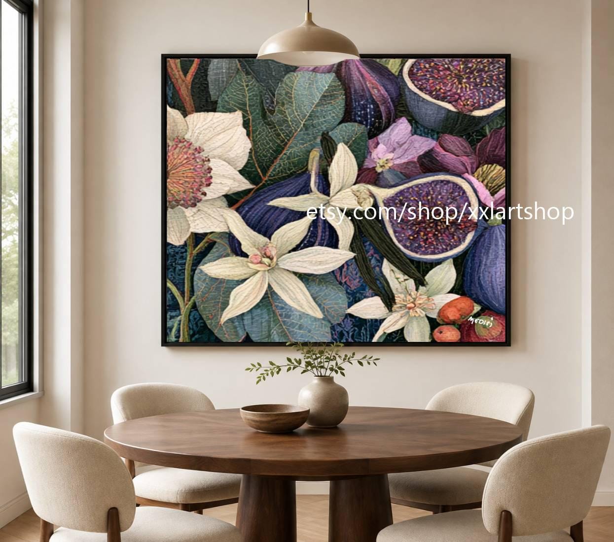 XXLART Landschaftswandbild von Vera Medici, Acryl, handbemalt, auf Keilrahmen, gerollt oder gerahmt, di28 – Bild 10