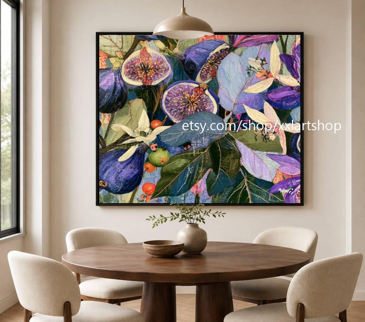 XXLART Landschaftswandbild von Vera Medici, Acryl, handbemalt, auf Keilrahmen, gerollt oder gerahmt, di30 – Bild 9