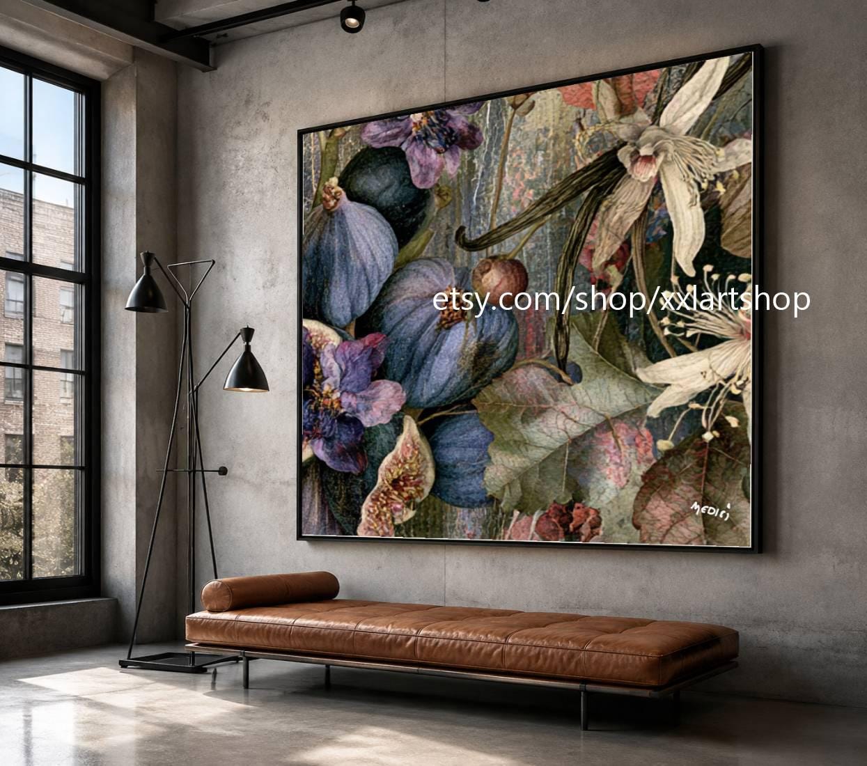 XXLART Landschaftswandbild von Vera Medici, Acryl, handbemalt, auf Keilrahmen, gerollt oder gerahmt, di31 – Bild 7