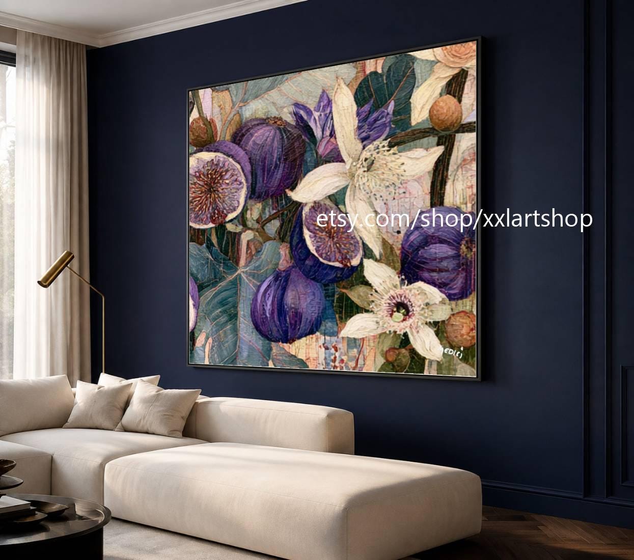 XXLART Landschaftswandbild von Vera Medici, Acryl, handbemalt, auf Keilrahmen, gerollt oder gerahmt, di34 – Bild 8