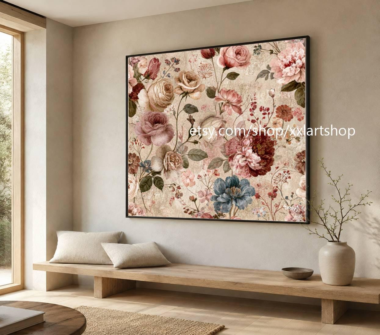 XXLART Landschaftswandbild von Vera Medici, Acryl, handbemalt, auf Keilrahmen, gerollt oder gerahmt, di37 – Bild 8